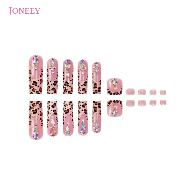 No.PSN135 Leopard Print Hand & Toe Pair Set-48pcs