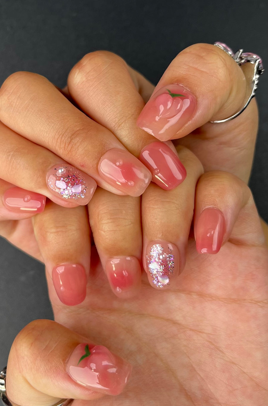 No.PSN93 Sweet Peach Hand & Toe Pair Set-20pcs