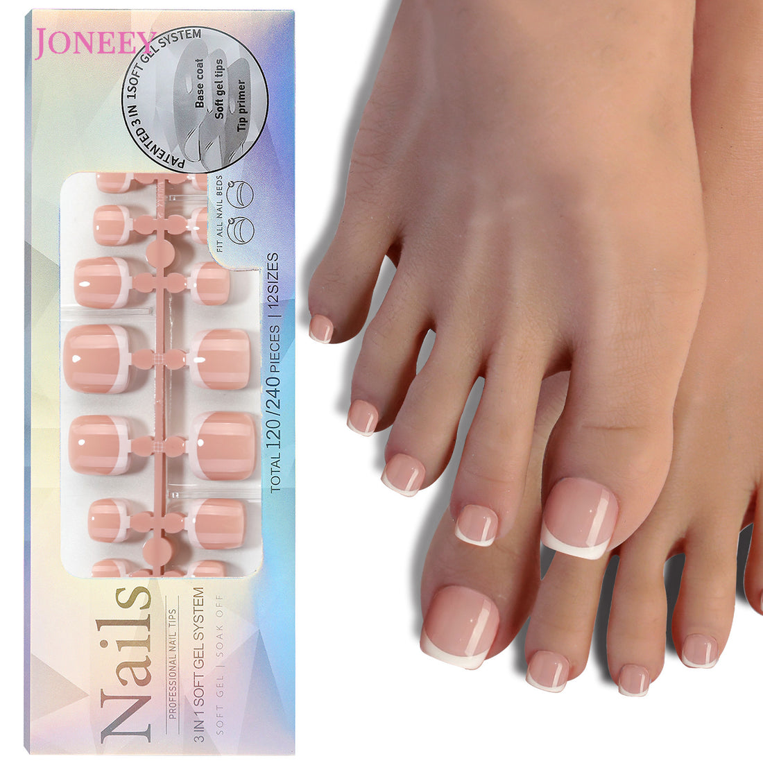 No.621 120Pcs French Press on Toenails