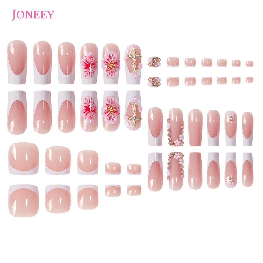No.PSN148 Sweet Flower Hand & Toe Pair Set-48pcs