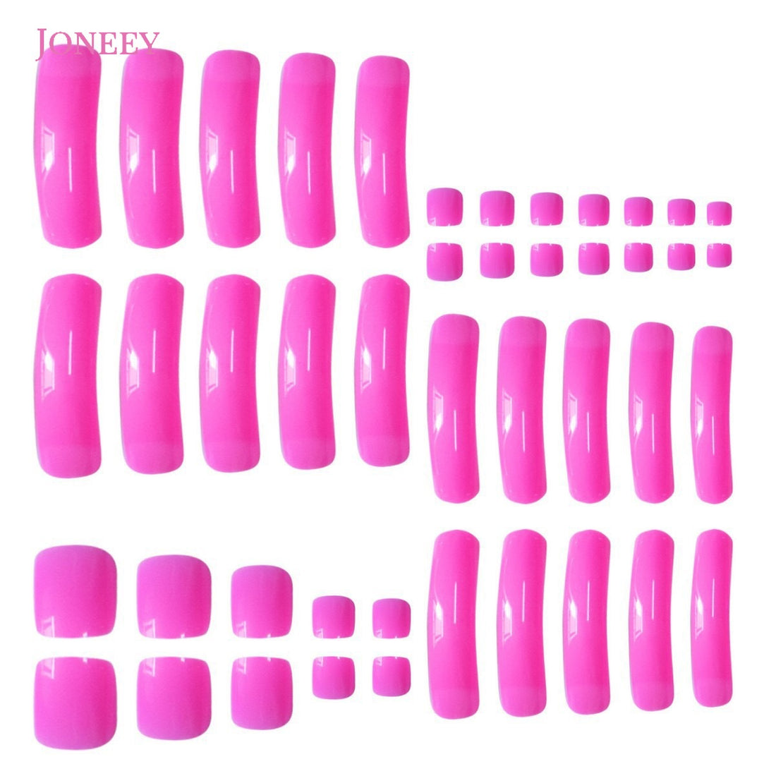 No.PSN144 Rose Red Hand & Toe Pair Set-48pcs