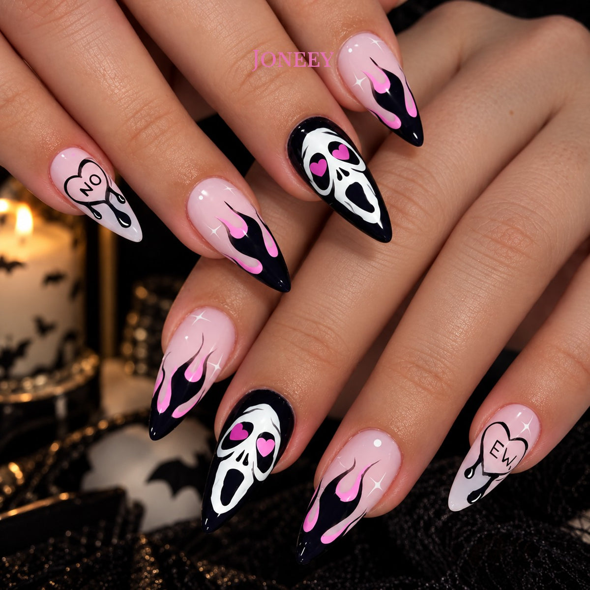 No.AW113 Halloween Fingernails Patch 24pcs/Set