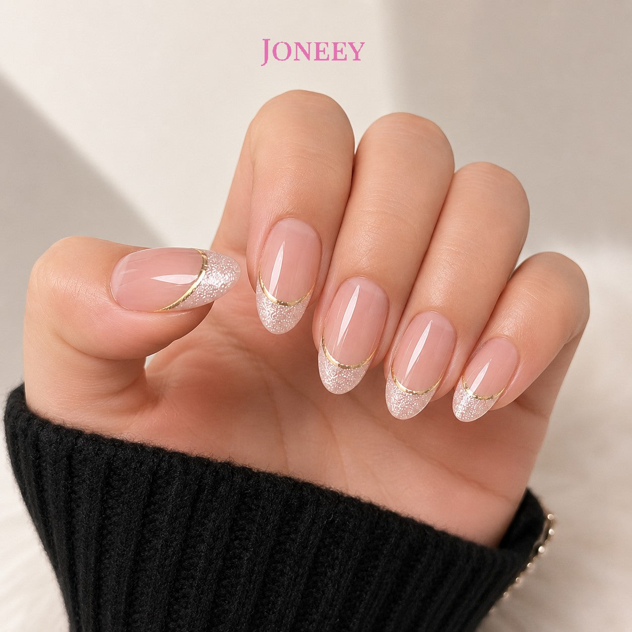 No.F725 Pink Cat's Eye Fingernails Patch 24pcs/Set