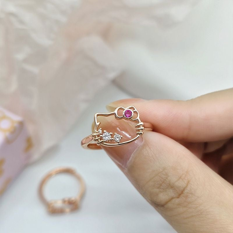 No.JR18 Cute Hellokitty Ring 1pc/set