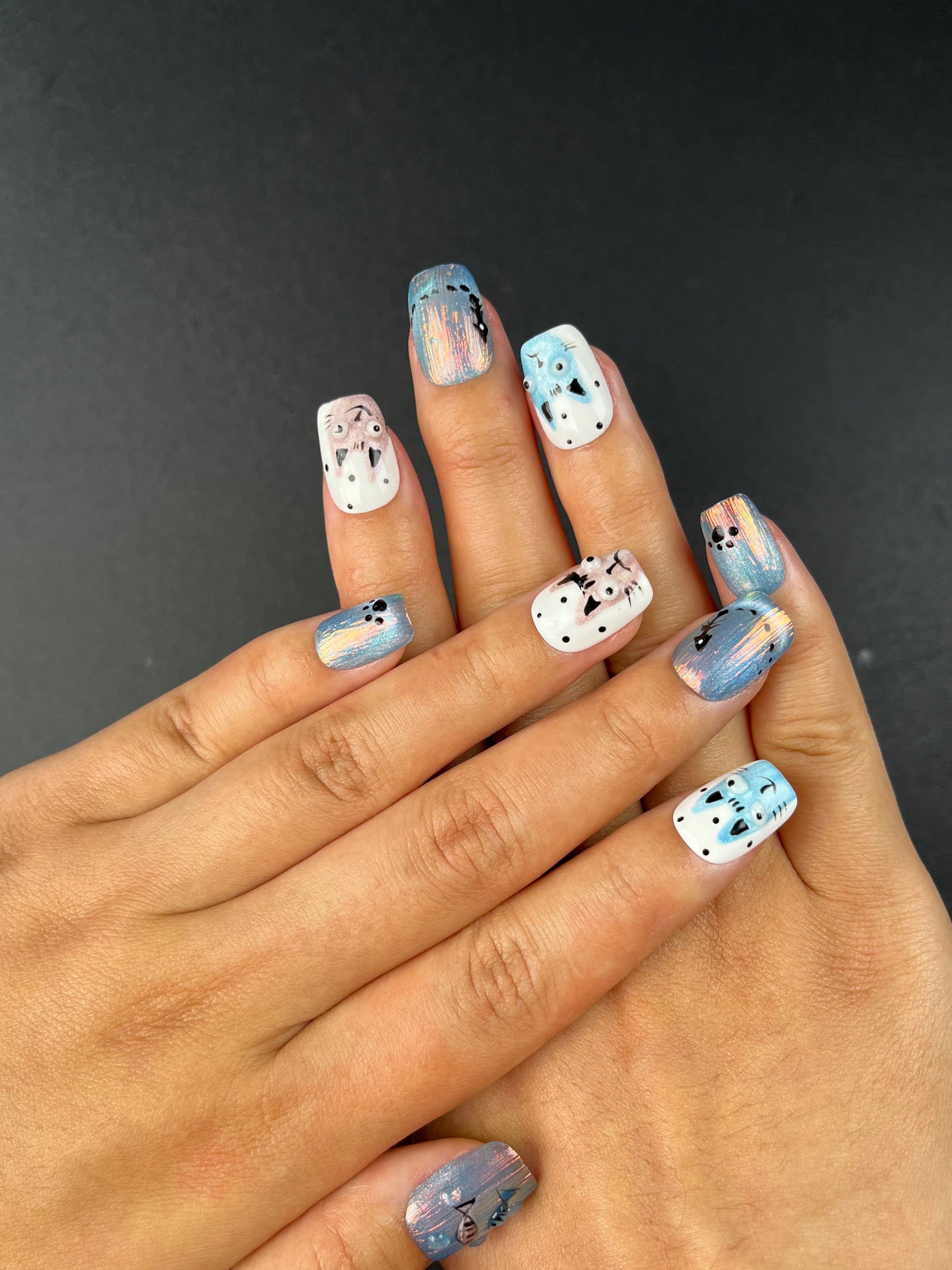No.FP26 10pcs Cute Fish Hand Made Fingernails
