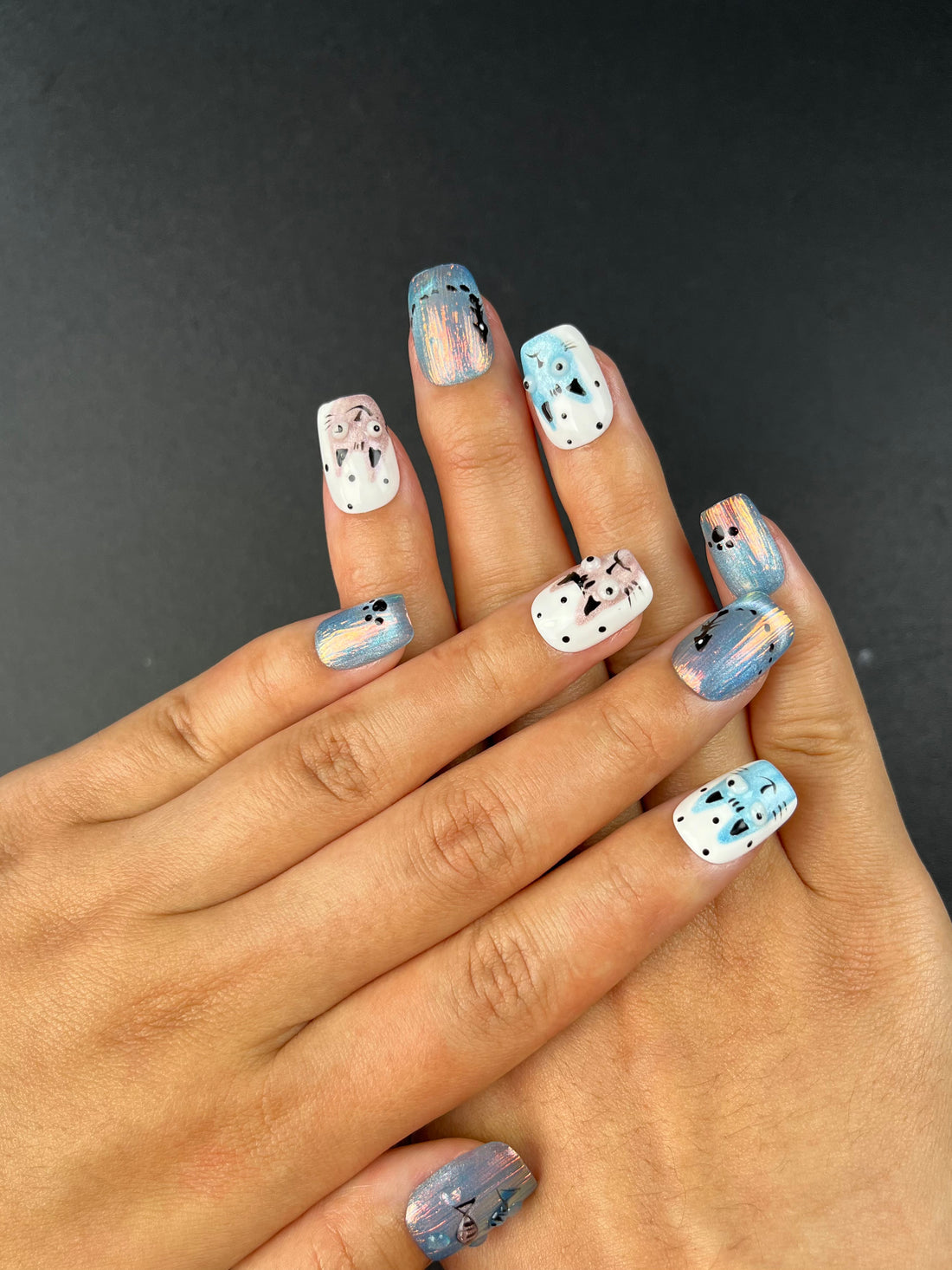 No.FP26 10pcs Cute Fish Hand Made Fingernails