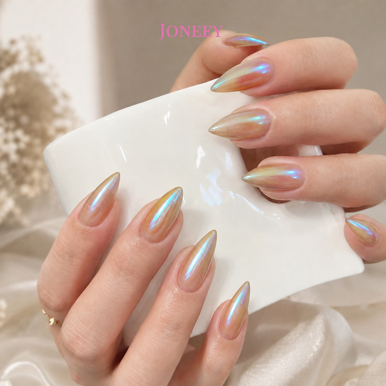 No.F347 Colorful Aurora Fingernails Patch 24pcs/Set