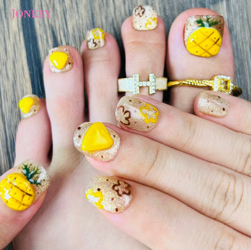 No.PSN154 Pineapple Cat's Eye Hand & Toe Pair Set-20pcs