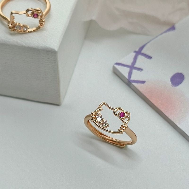 No.JR18 Cute Hellokitty Ring 1pc/set