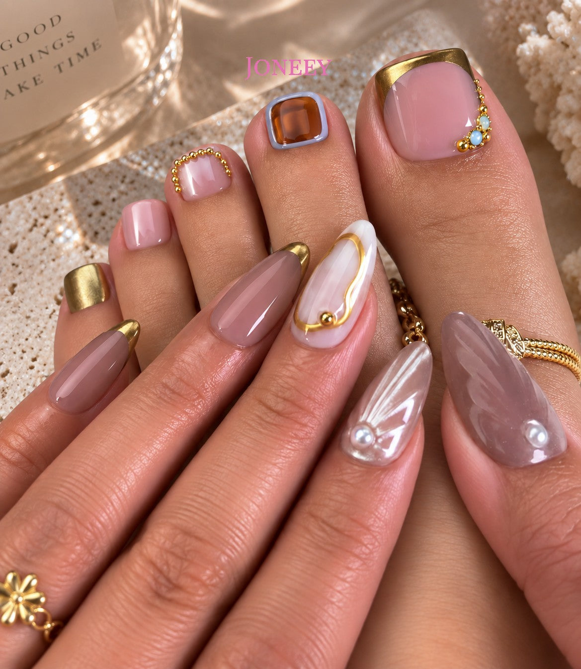 No.PSN177 Fashion Hand & Toe Pair Set-48pcs
