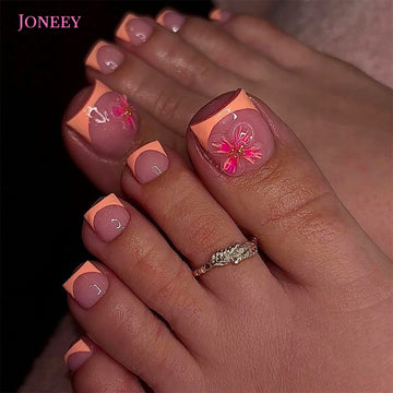 No.542 Flower Toenails Patch 24pcs/Set