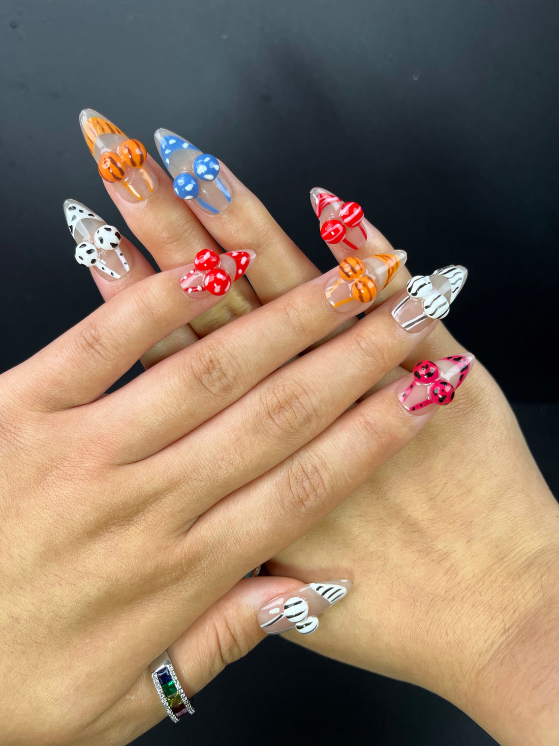 No.FP24 10pcs Bikini Hand Made Fingernails