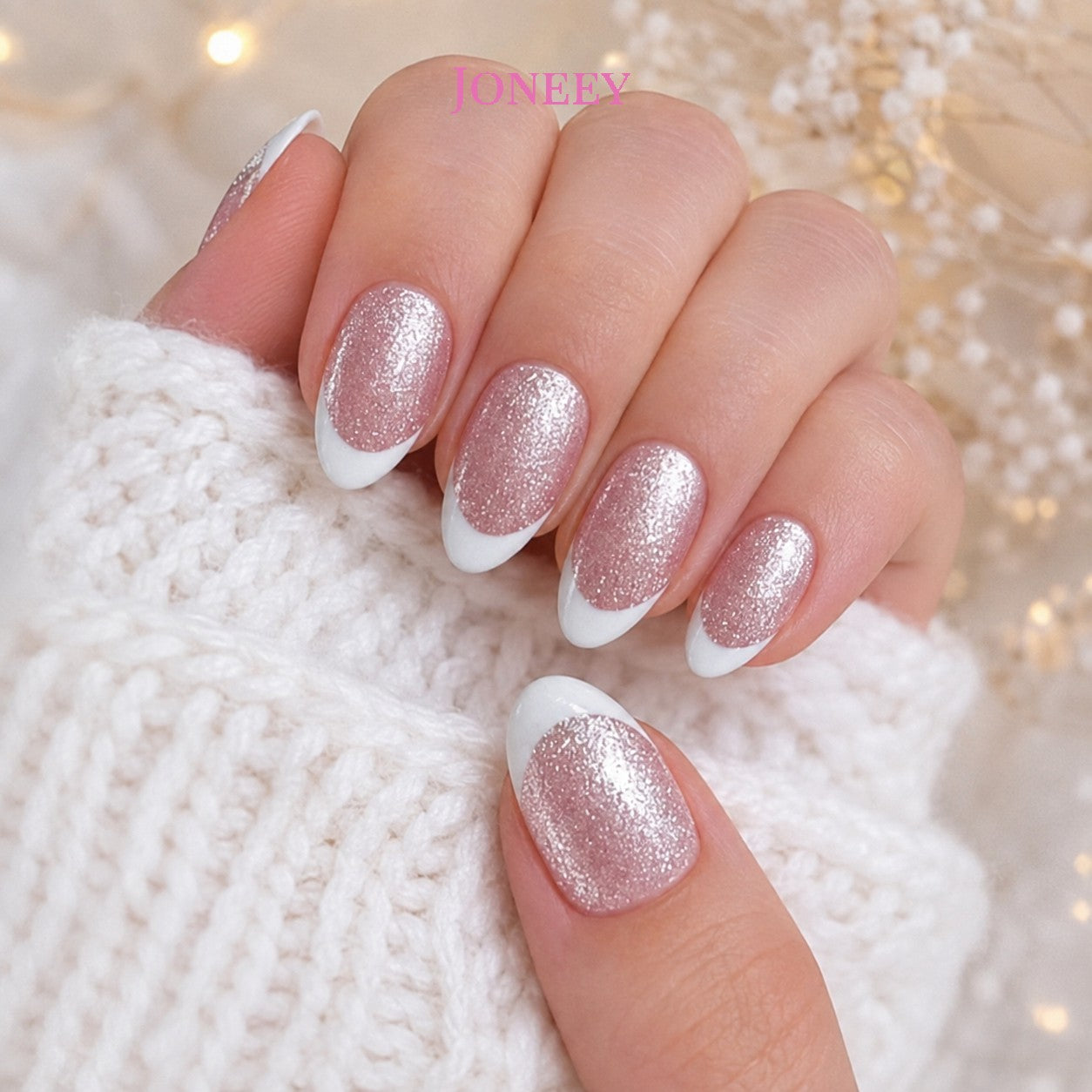 No.F709 Pink Fingernails Patch 24pcs/Set