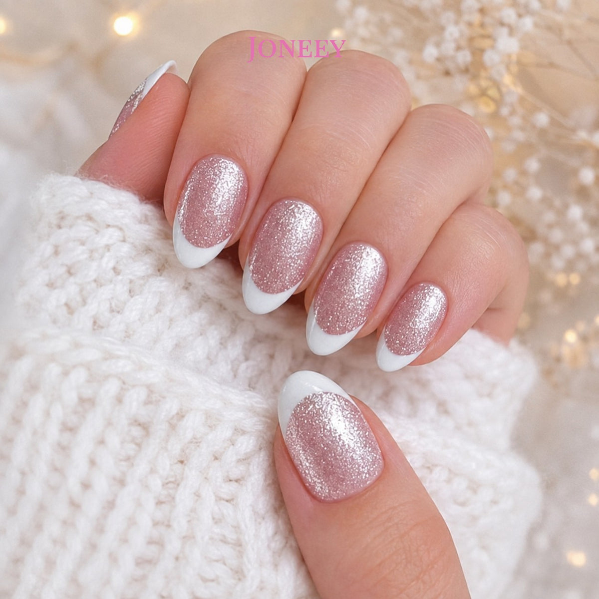 No.F709 Pink Fingernails Patch 24pcs/Set