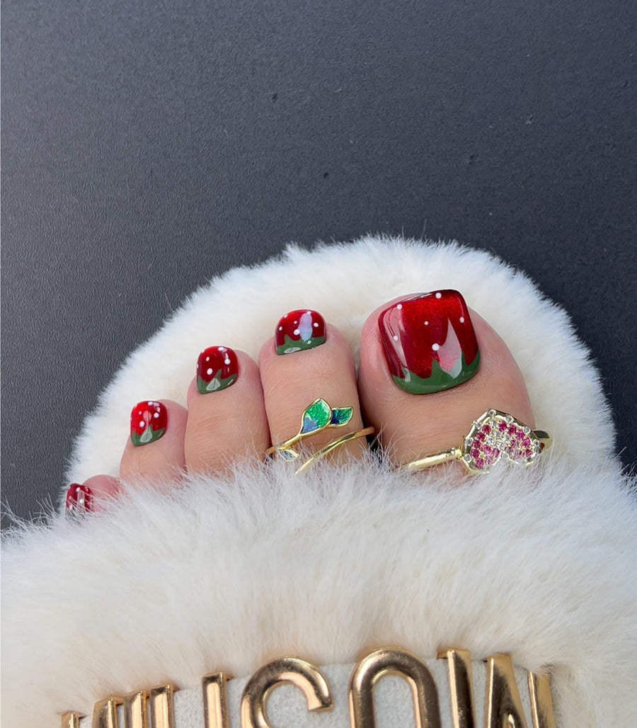 No.PSN56 Strawberry Cat's Eye Hand & Toe Pair Set-20pcs
