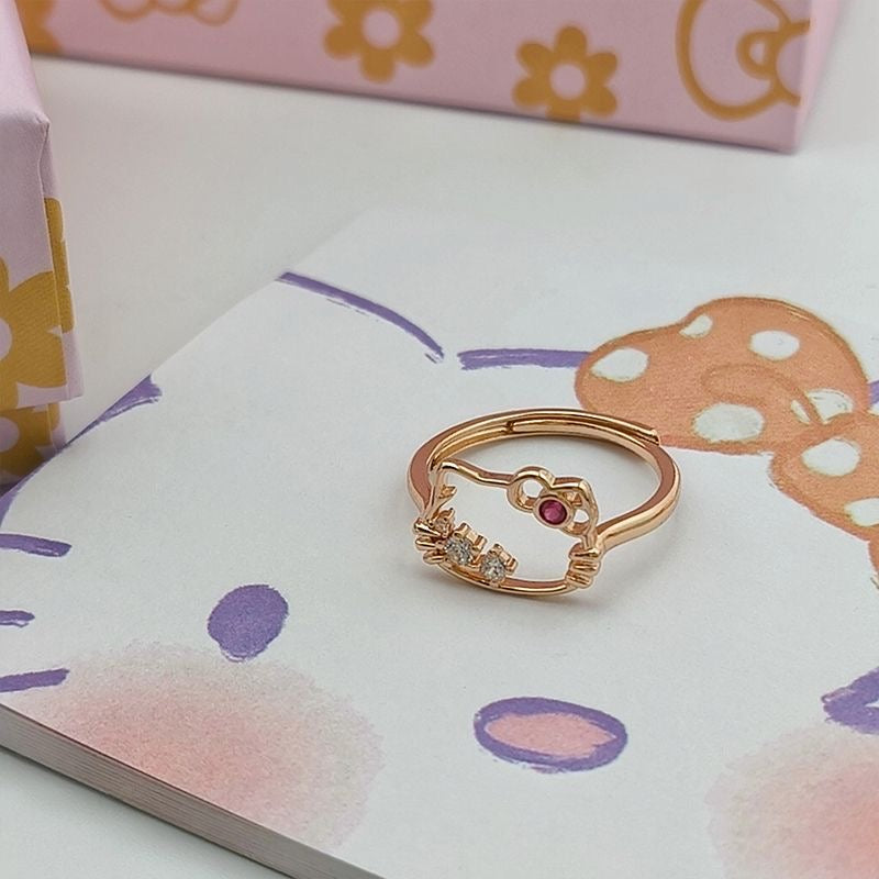 No.JR18 Cute Hellokitty Ring 1pc/set
