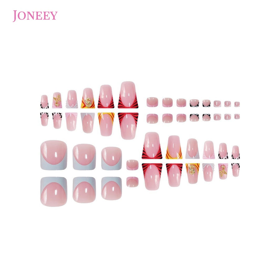 No.PSN149 Golden Butterfly Hand & Toe Pair Set-48pcs