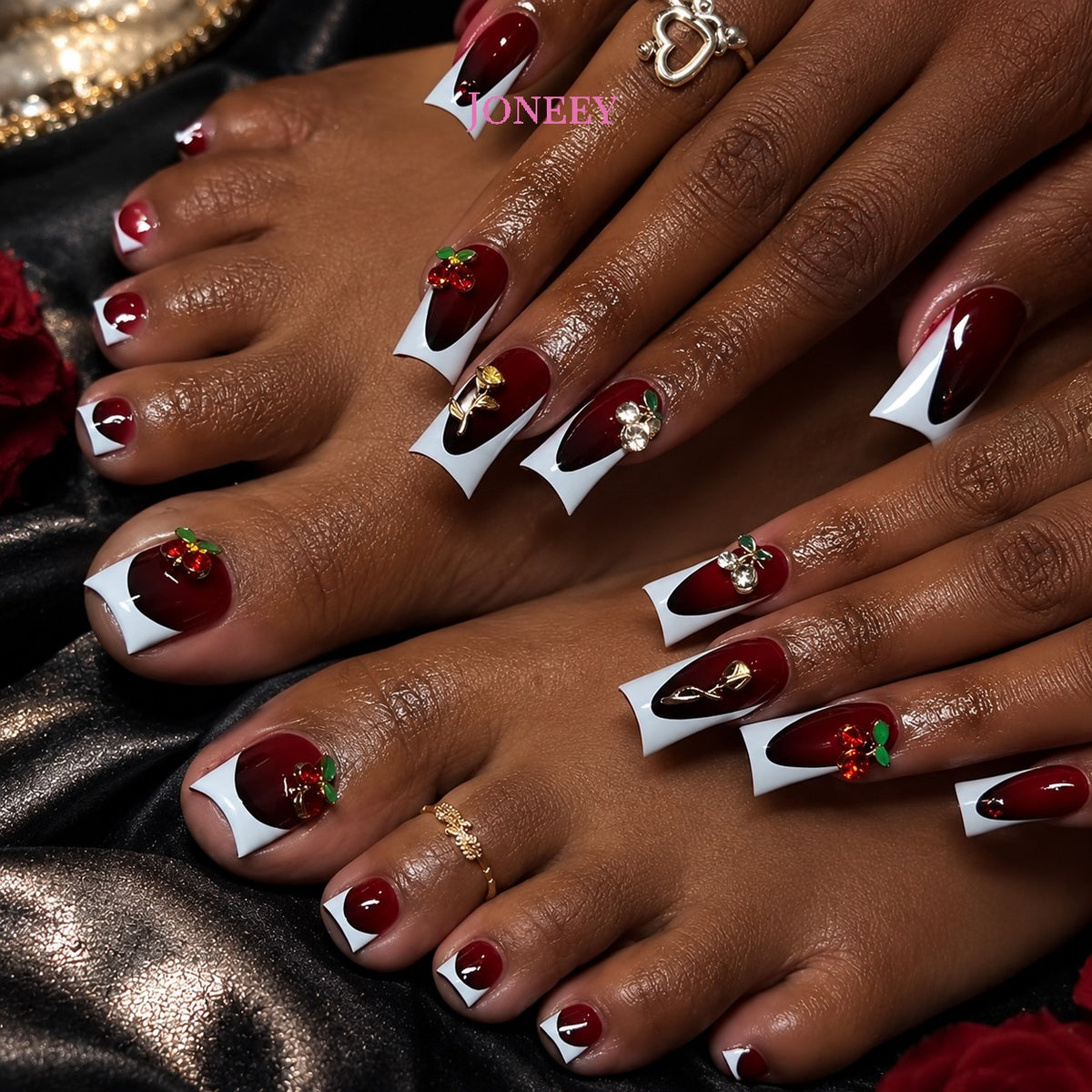 No.PSN160 Cherry Hand & Toe Pair Set-48pcs