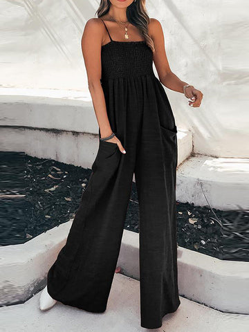 Stay A While Gauze Casual Jumpsuit