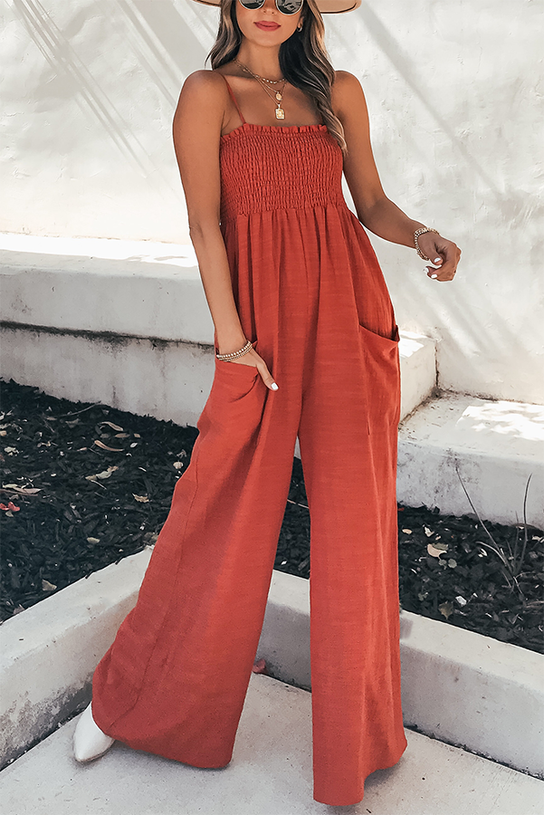 Stay A While Gauze Casual Jumpsuit