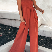 Stay A While Gauze Casual Jumpsuit