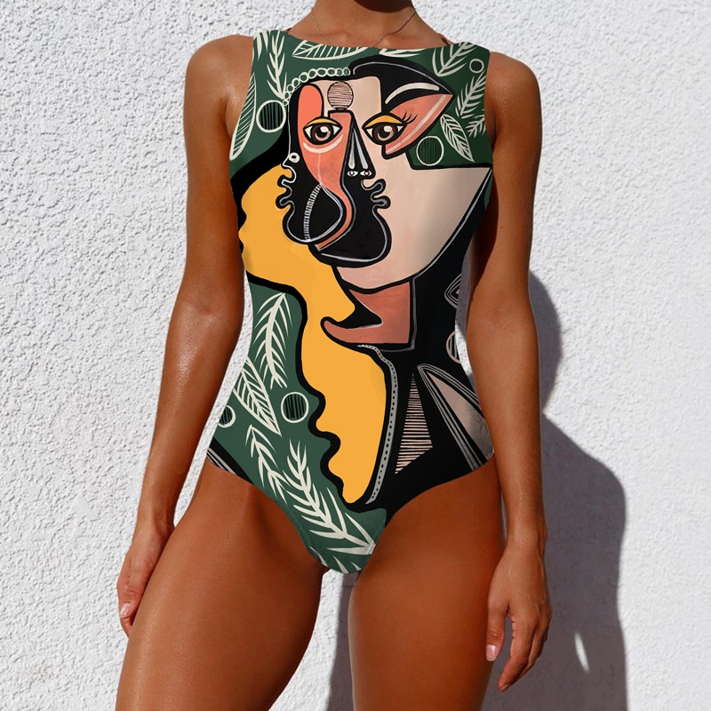 Women Abstract Swimsuit