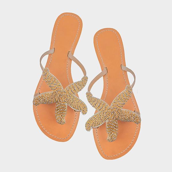 Women Starfish Beach Flat Sandals