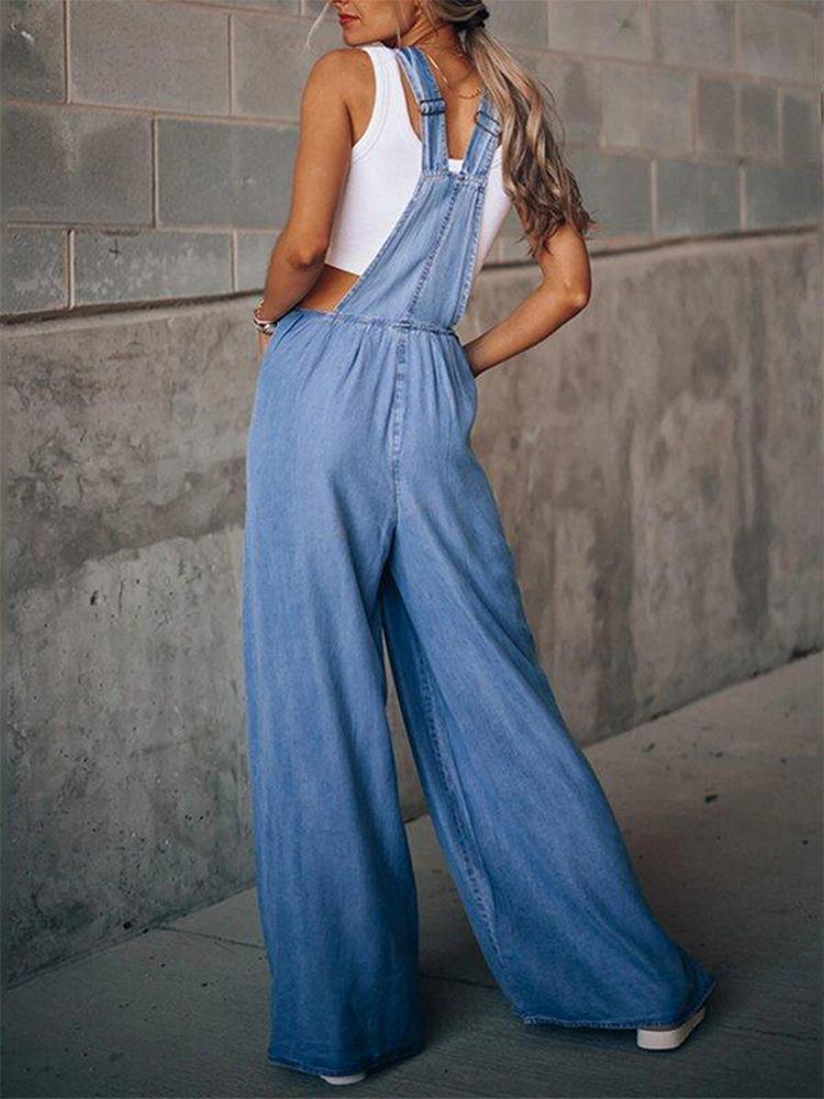 Denim Empire Wide Leg Ripper Jumpsuit