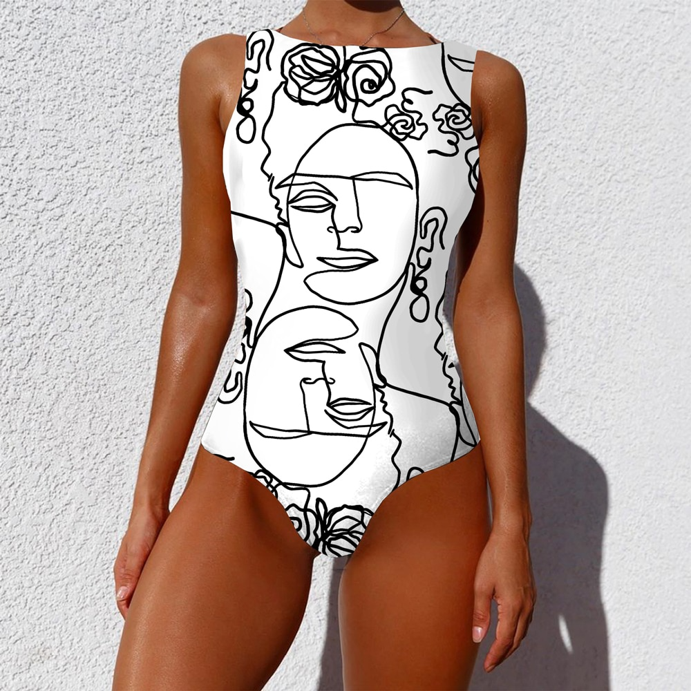 Traje de baño abstracto para mujer