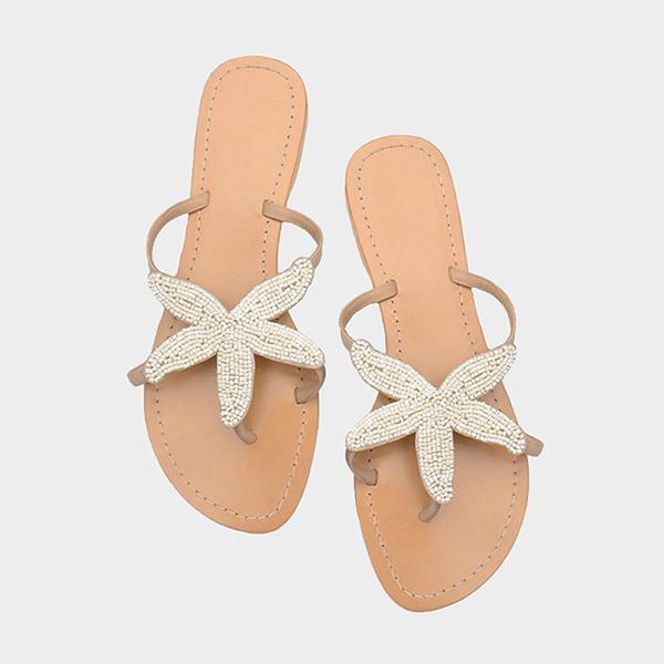 Women Starfish Beach Flat Sandals