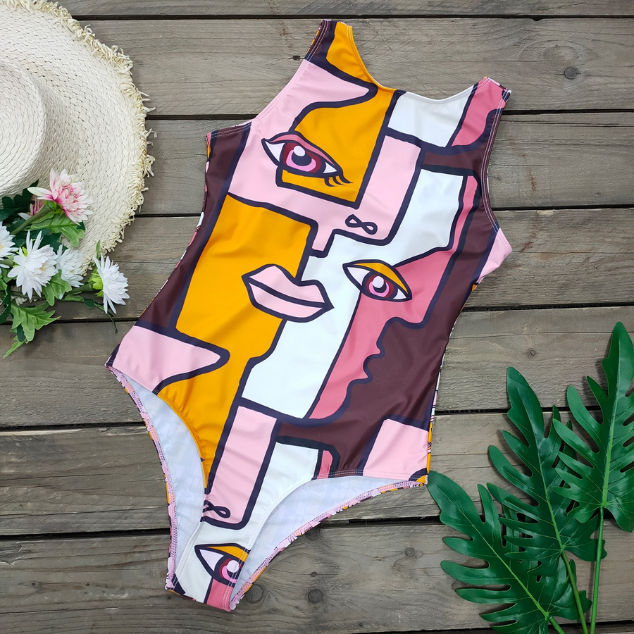 Women Abstract Swimsuit