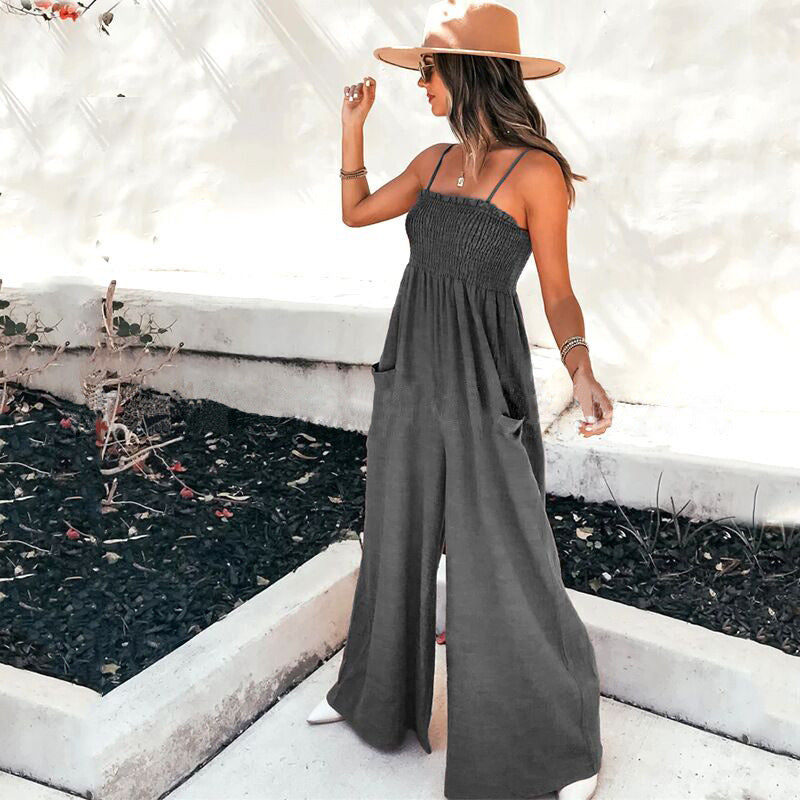 Stay A While Gauze Casual Jumpsuit